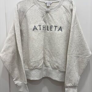 Athleta Light Gray Sweatshirt